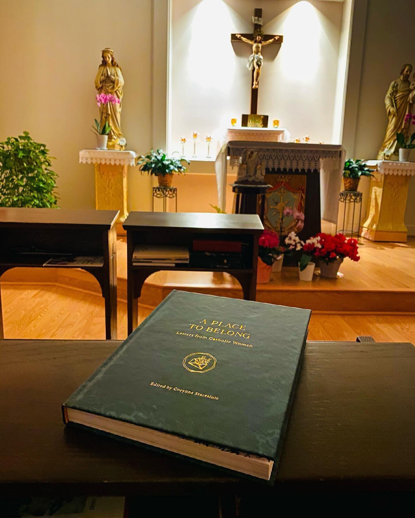 &quot;I&rsquo;m so grateful for the chance to check out this incredible new book, 'A Place to Belong.' It&rsquo;s the kind that it seemed only right to explore with Jesus in the presence of the Blessed Sacrament. ⁠⁠⁠
⁠⁠⁠
As I begin to read this colle