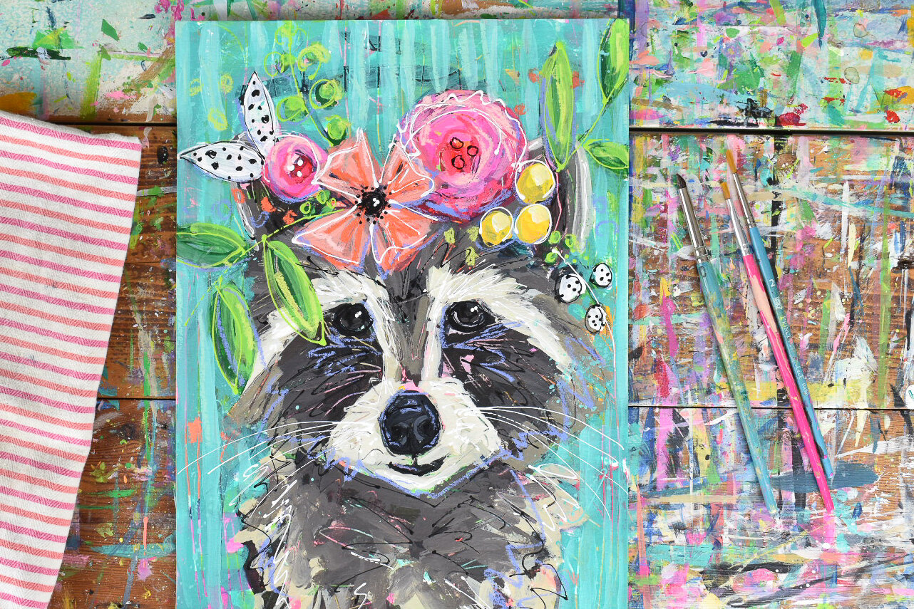 bohopainting_raccoon_flowercrown_daisyfaithart_4.jpg