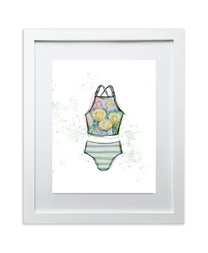 Chic Bathing Suit Art to Dress Up Any Space — DAISY FAITH ART