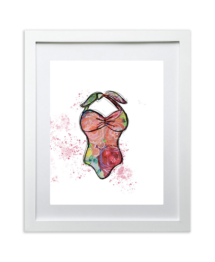 Chic Bathing Suit Art to Dress Up Any Space — DAISY FAITH ART