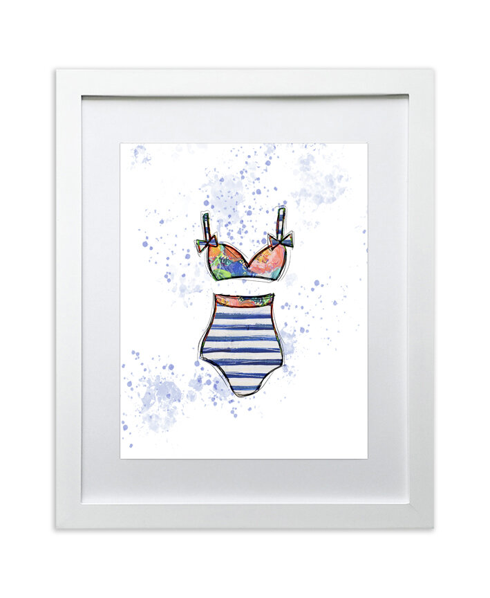 Chic Bathing Suit Art to Dress Up Any Space — DAISY FAITH ART