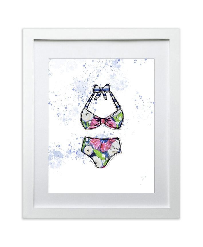 Chic Bathing Suit Art to Dress Up Any Space — DAISY FAITH ART