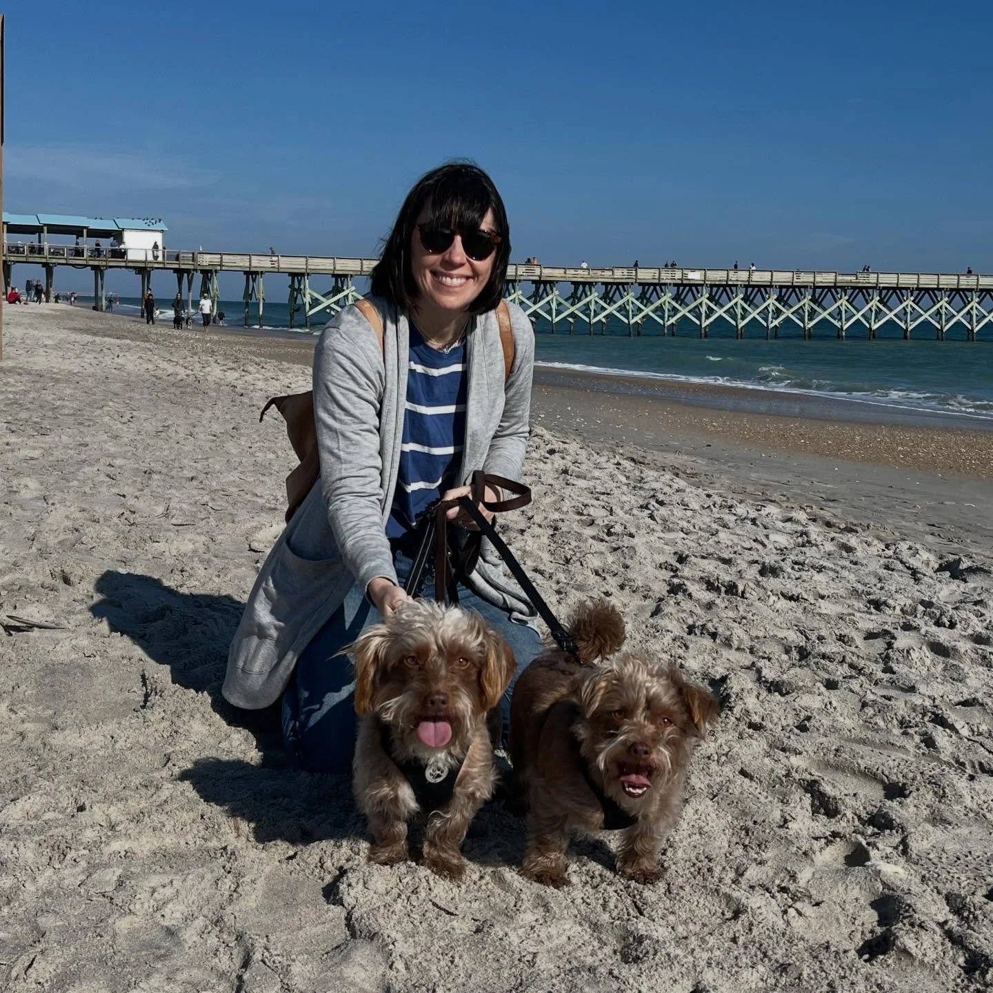 Some much needed time off and finally taking the boys to the beach and getting the biggest margaritas on earth with @chadfooooogland 
Anybody else have dogs that throw up in the car? I&rsquo;ve never had dogs that get car sick before.