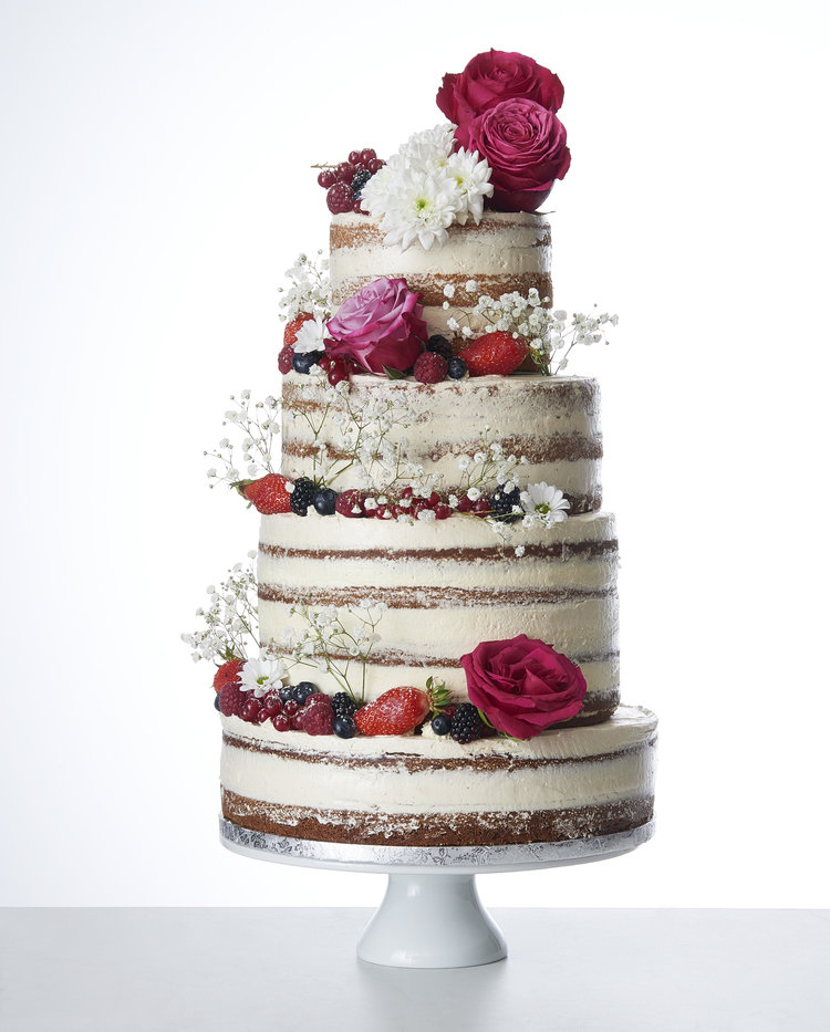 Wedding Cake Boho Chic Naked 