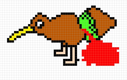 Kiwi eating a Kiwi
