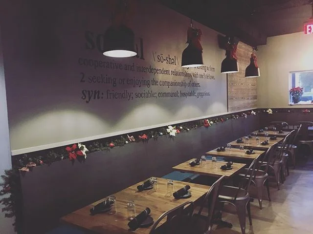 RVA, we will be closed today for a private event until 9pm. We hope to see you then😊 
Eat. Drink. Be Social 🎄