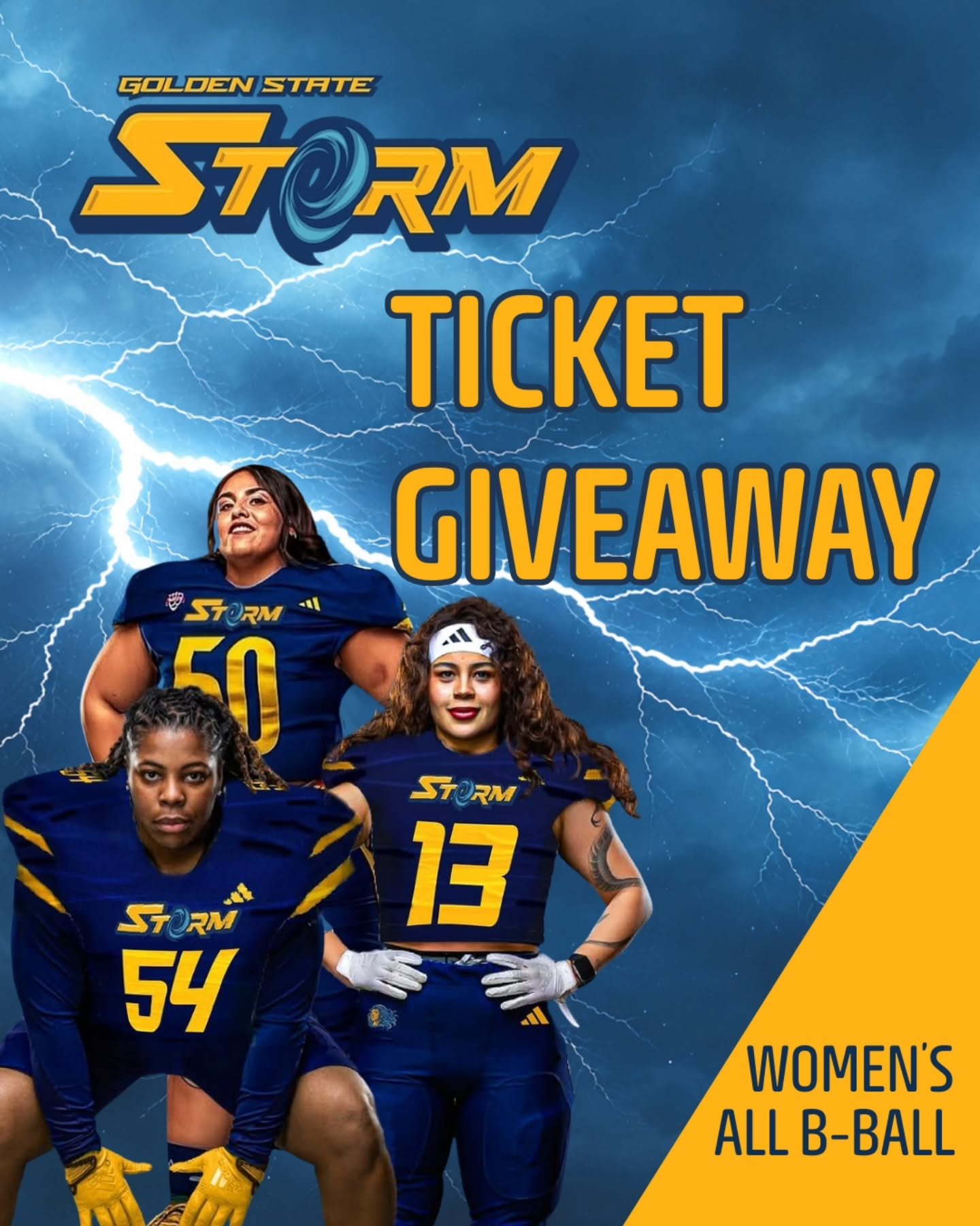 🏈 TICKET GIVEAWAY 🏈

The Bay Area is about to debut its FIRST EVER very own women's pro tackle football team - @goldenstatestorm!

CLICK THE LINK IN BIO TO GET A TICKET!
FIRST COME FIRST SERVE!

🏈🏈🏈

We are giving away 15 tickets to their home o