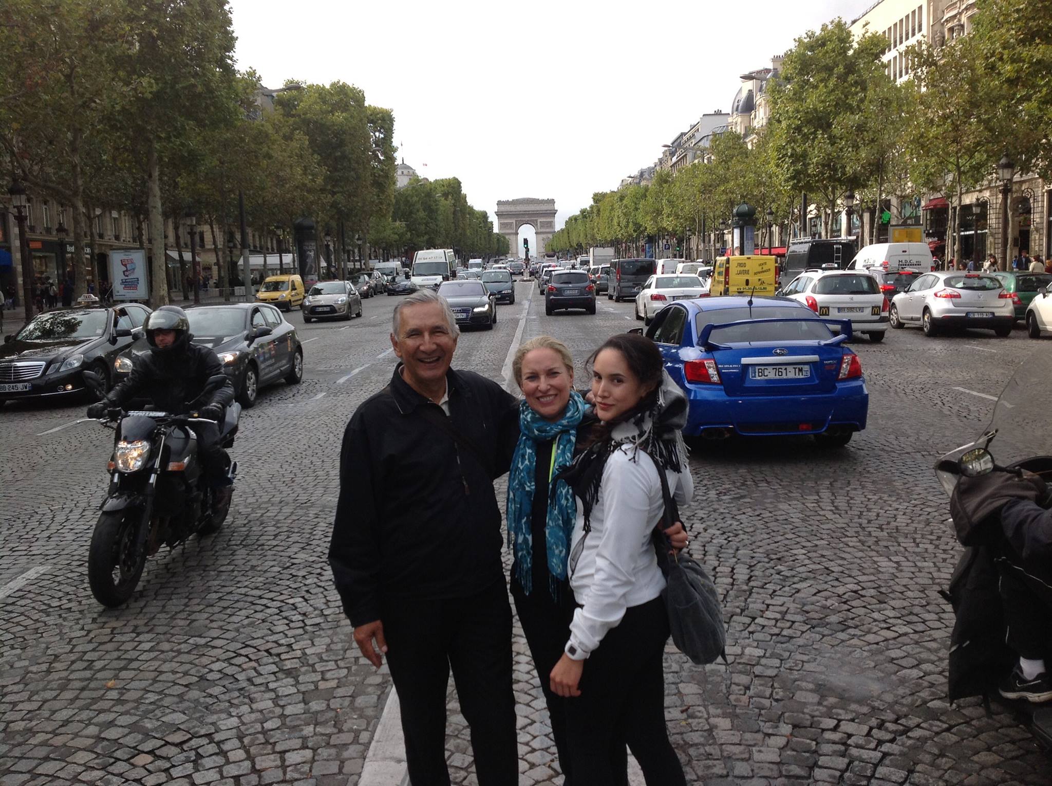 Touring europe with my parents! walking around paris was a good enough workout!