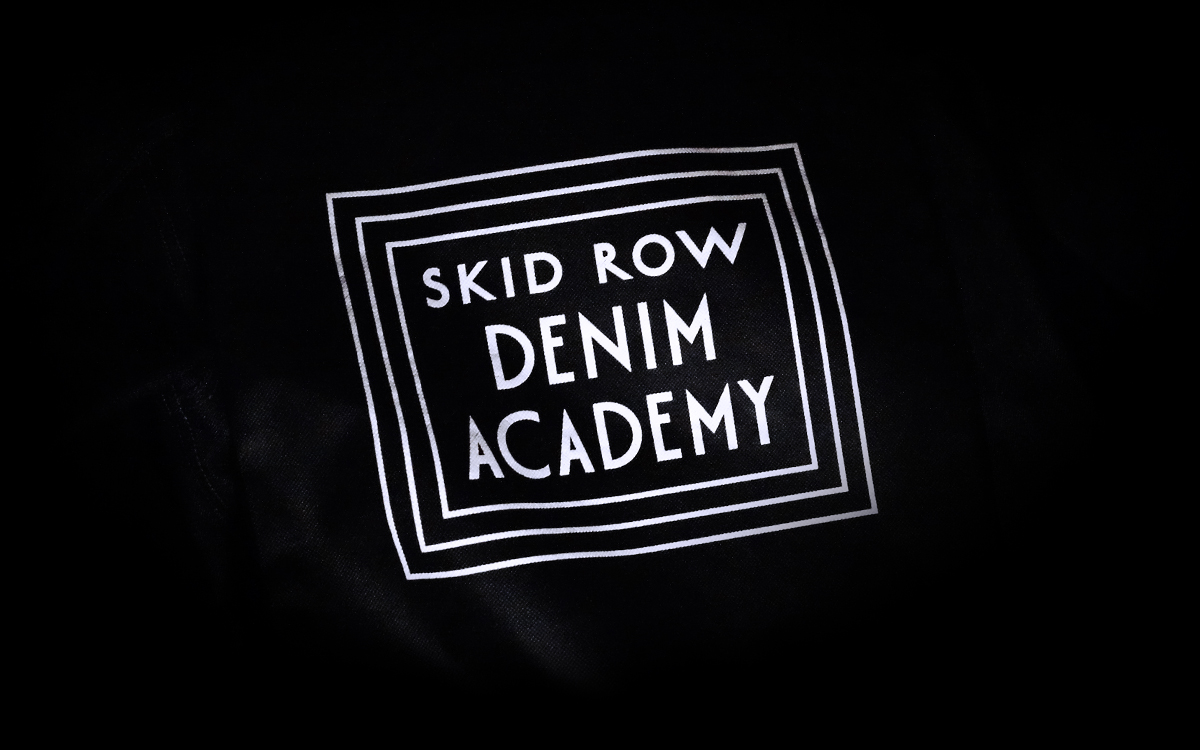 Skid Row Denim Academy Logo design