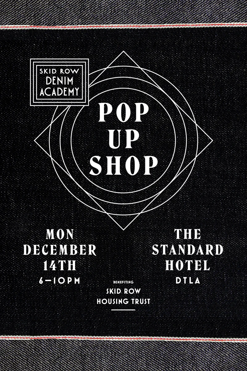 Skid Row Denim Academy branding and design
