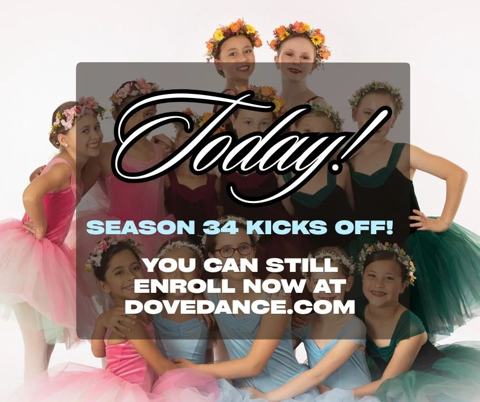 Today! Today! Classes begin at both locations! BUT.. that doesn't mean you can't still join us! Registration is still open and we have spots for your dancer. Stop by the studio during open hours or visit our website to enroll! LET'S DANCE 😍