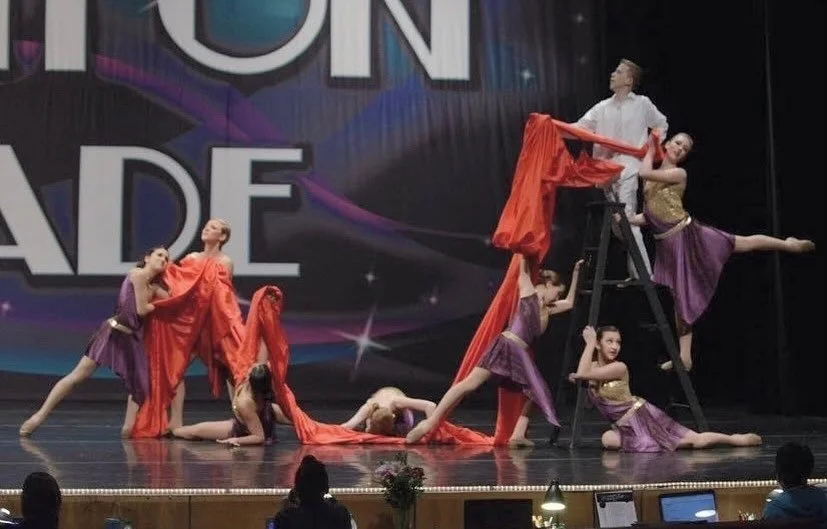 We are kicking off our competition season with our first optional competition this weekend, @talentonparade! We have 23 dances making their debut! Throwback to the year 2012 (😳) with our senior company at TOP! Ready for this weekend! ✨💌💙