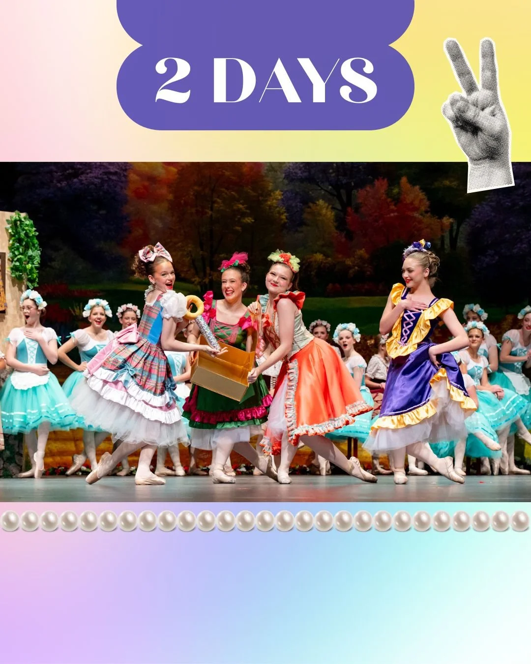 ✌ DAYS until our ballet "The Gift" is televised! Catch it Saturday and Sunday at 10:30 AM on channel 43! 

We cannot wait for you to see the hard work our dancers put into this show through their technique, acting and performance quality! W