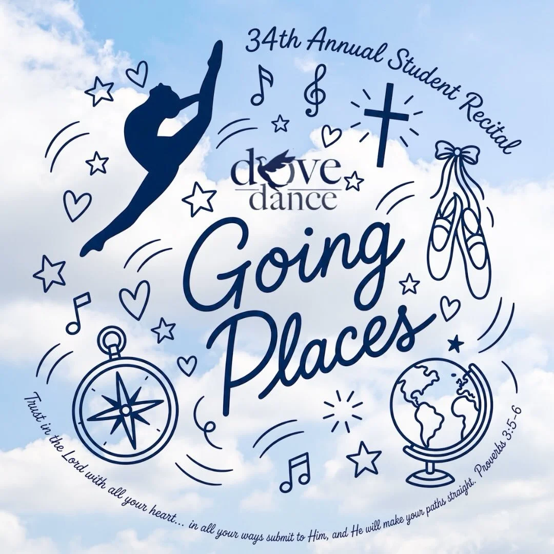 It&rsquo;s all hands on deck as we prepare for our Student Recital! Get tickets through a dancer and come celebrate as we are &ldquo;Going Places&rdquo; together! Time periods, nations, seasons of life&hellip; all the places God takes us, he&rsquo;s 