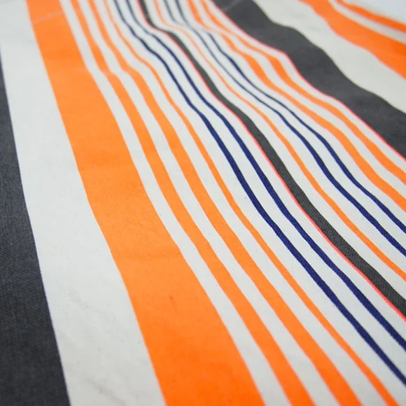 PINSTRIPE TOTE "ORANGE"