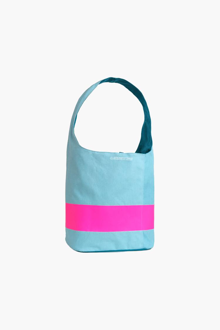 Reversible Shoulder Bag "BORDER PINK"