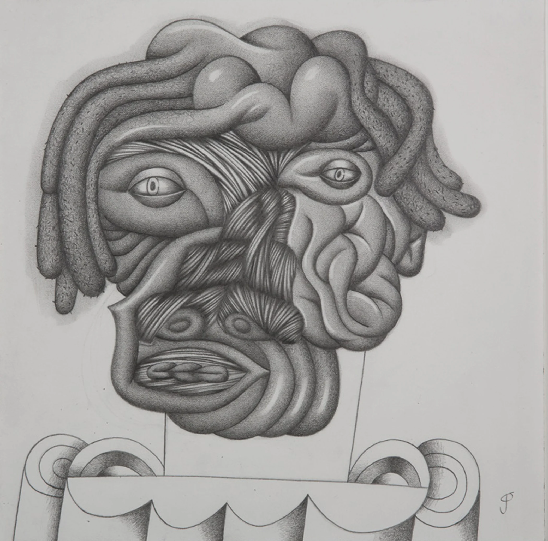 Von Pleet Graphite on paper 12 x 12 inches $3,000.00