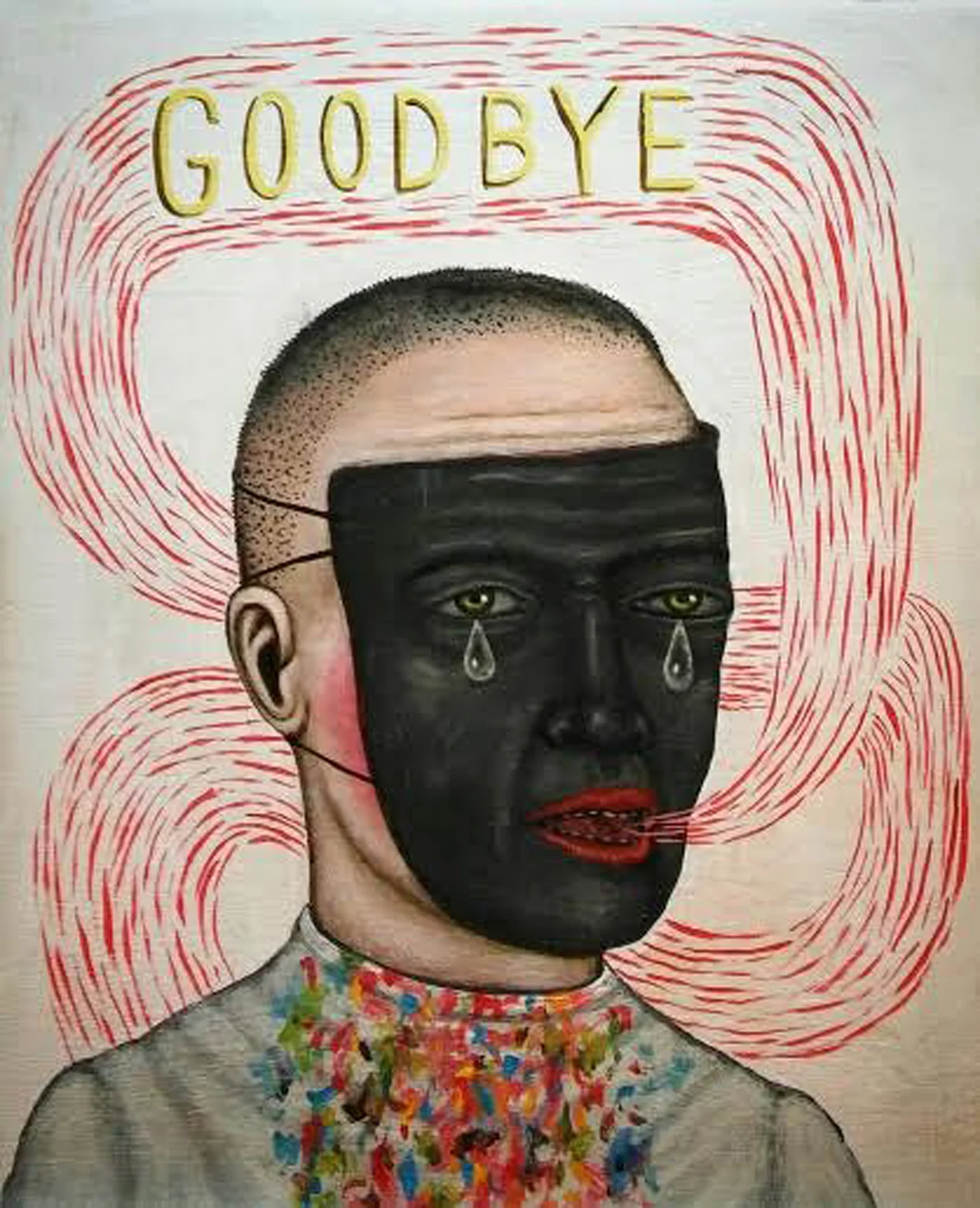 Goodbye Acrylic on panel with antique frame 10 x 8 inches $3,400.00