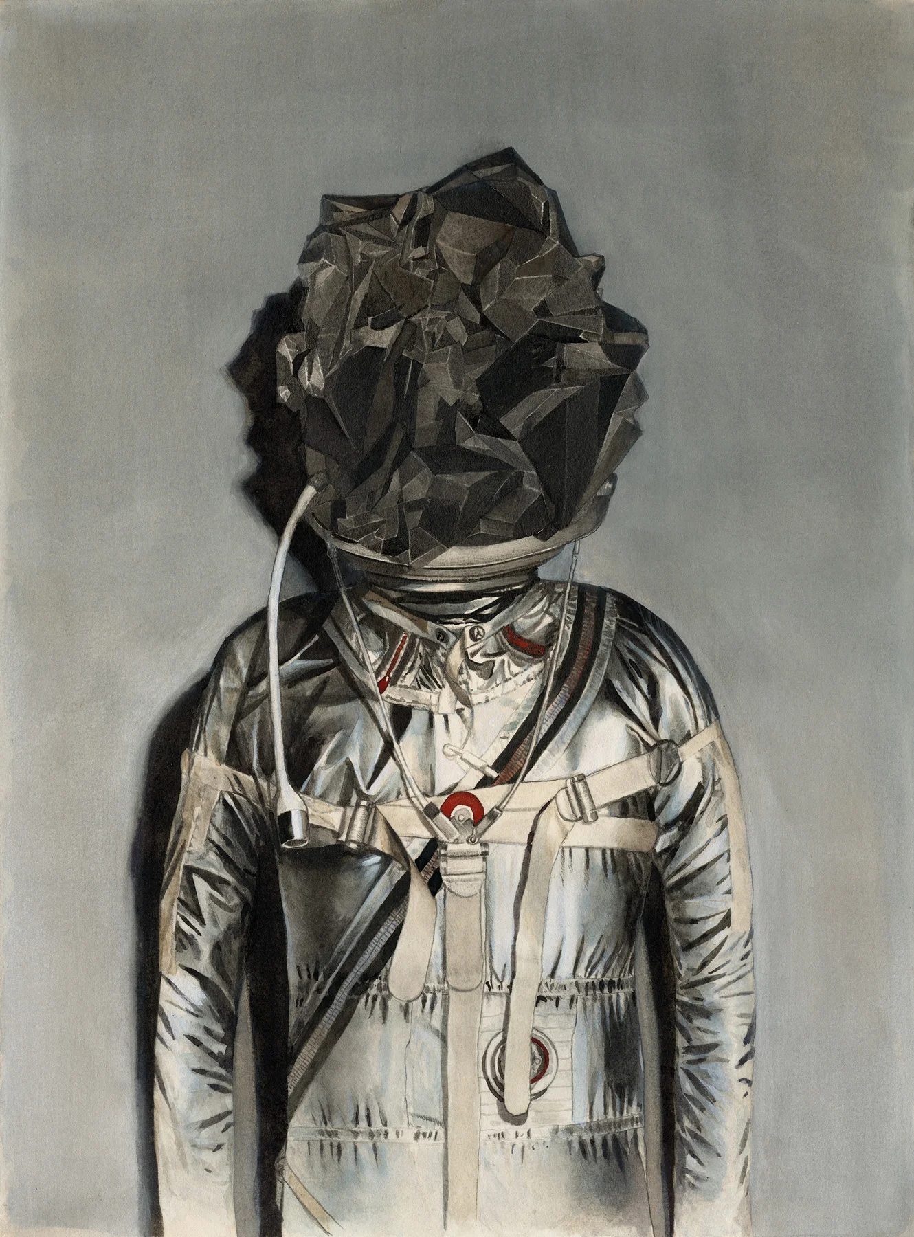 The Encapsulated Man Gouache, graphite, and watercolor on paper 12 x 9 inches $950.00