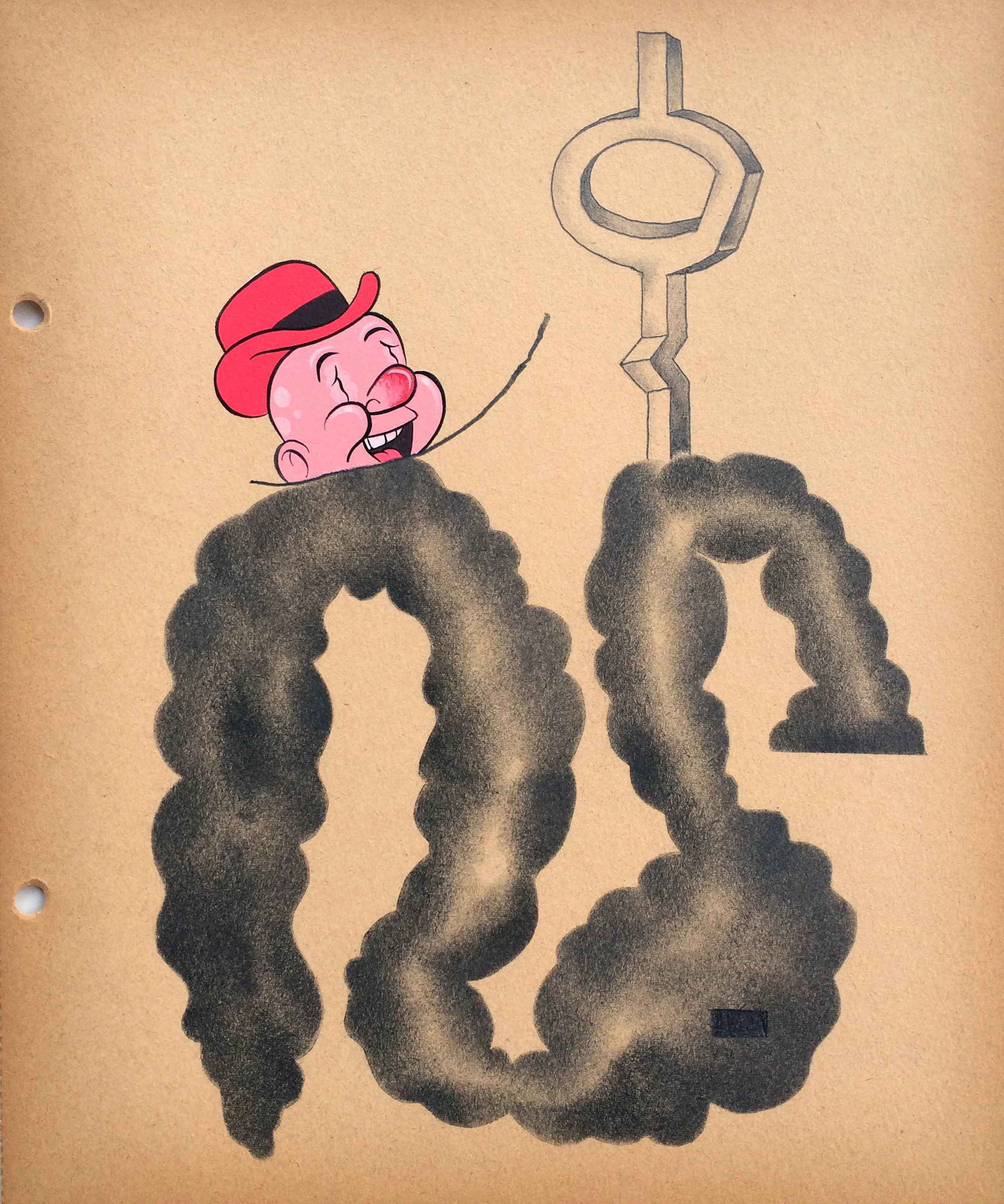 A.D. #1 Graphite and acrylic on paper 11 1/2 x 9 1/2 inches $850.00