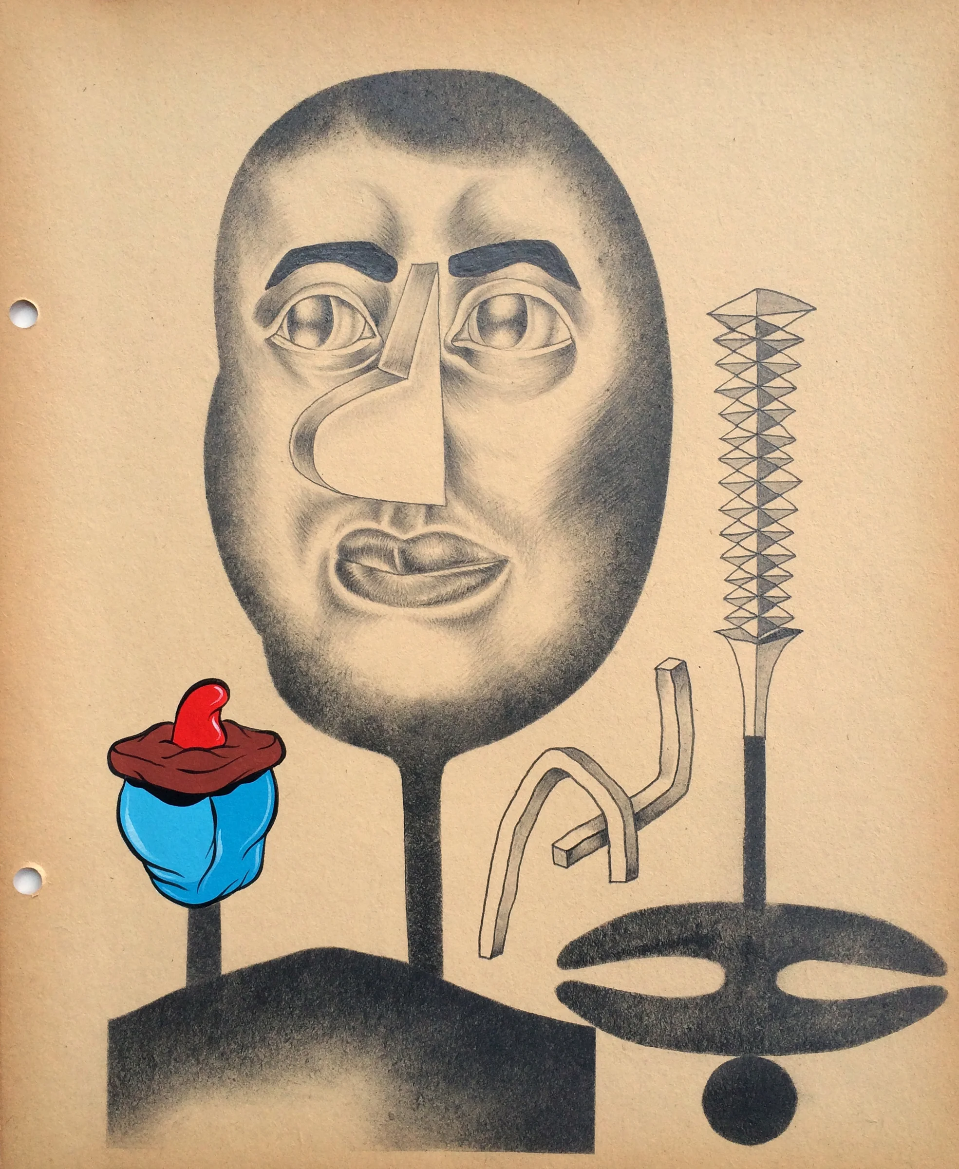 A.D. #2 Graphite and acrylic on paper 11 1/2 x 9 1/2 inches $850.00