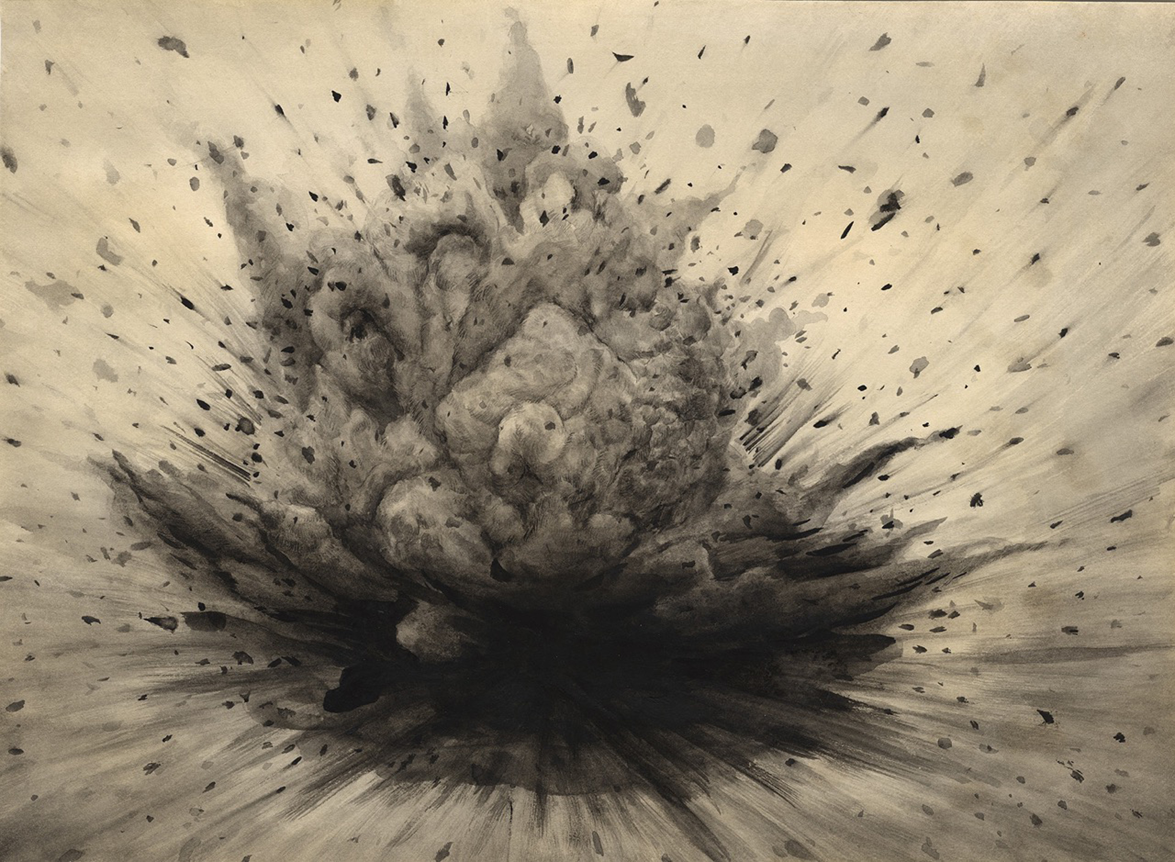Blast Watercolor, gouache, and ink on paper 8 7/8 x 12 1/8 inches $1,000.00