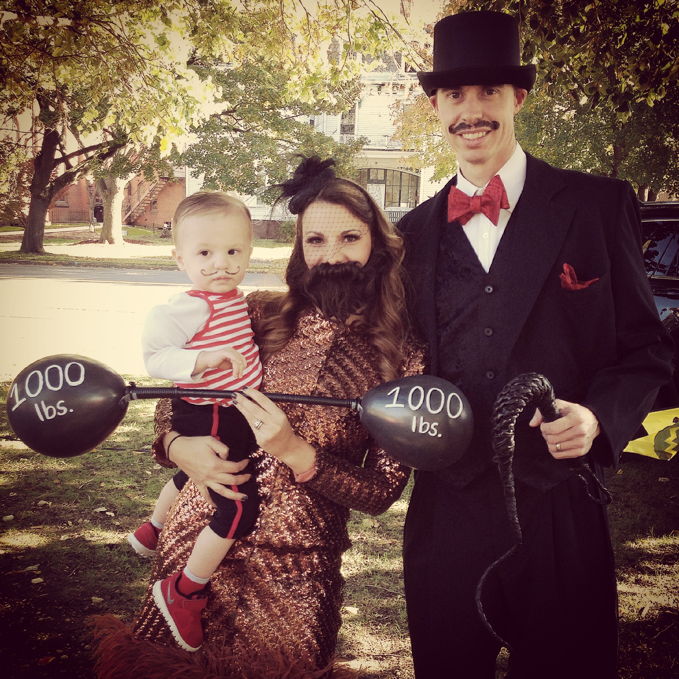 Halloween 2014-Vintage circus performers.