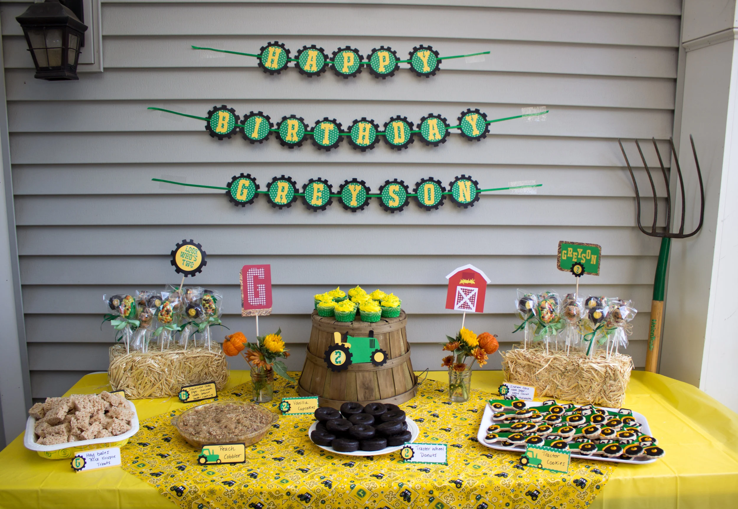 Tractor Themed Second Birthday — The Green Robe