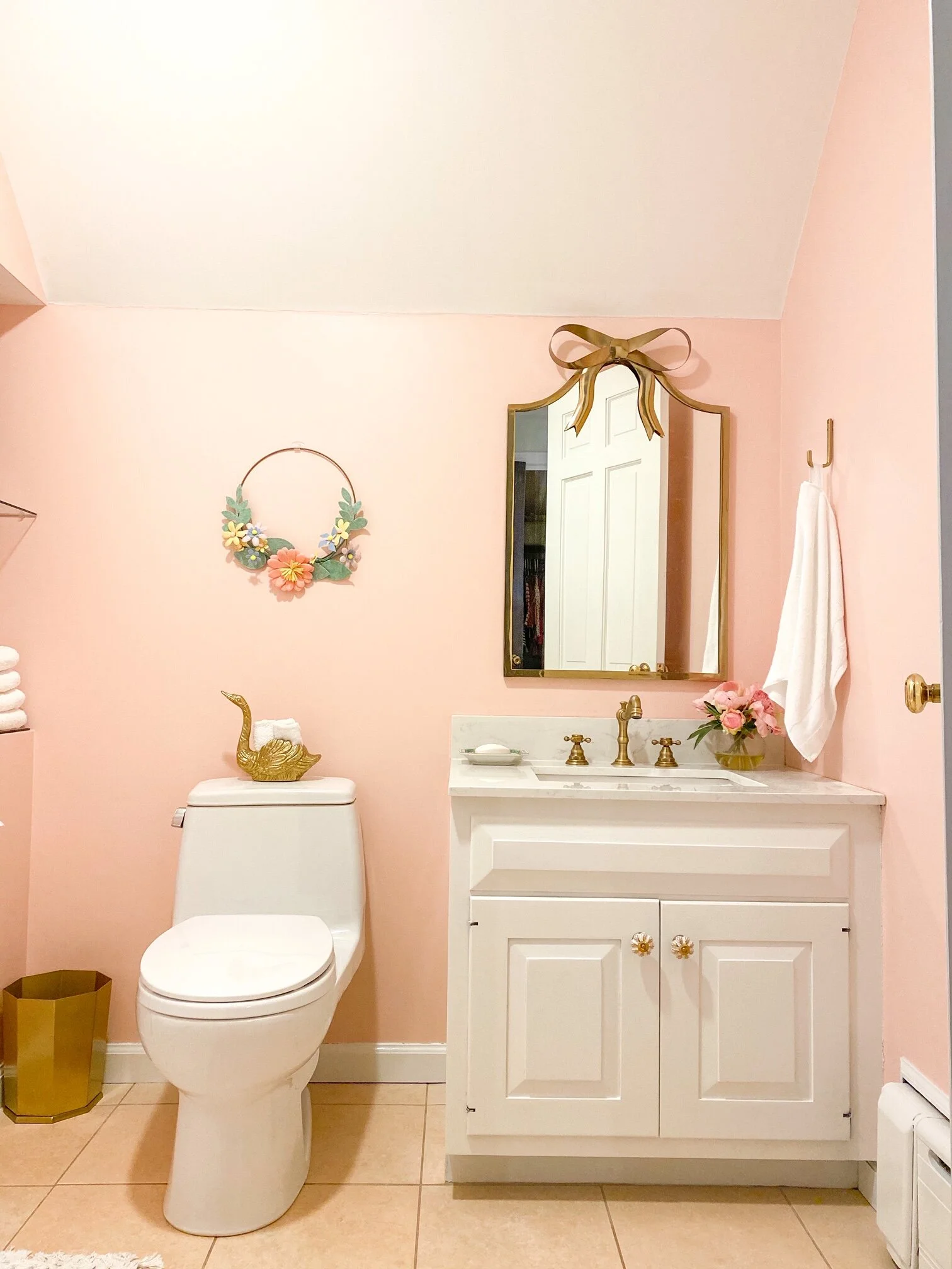 Budget Friendly Little Girls Bathroom Makeover — The Green Robe
