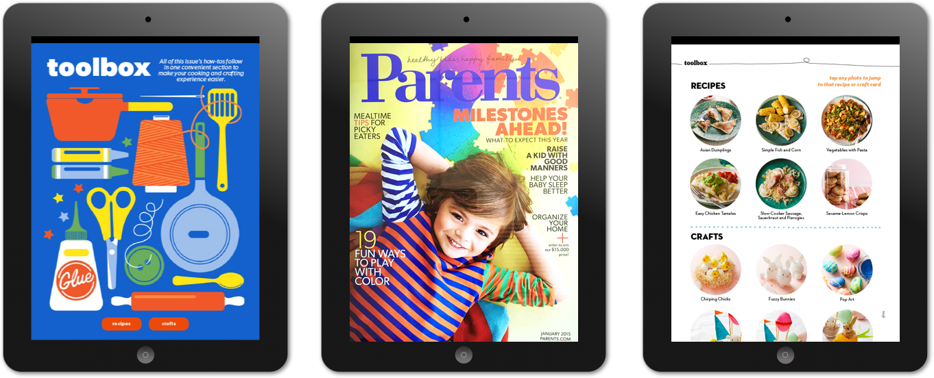     At Meredith Corp., I worked with a small team of designers and editors to adapt print content into an  interactive tablet edition  for our digital subscribers. When I first started working on this project, I noticed several things that needed imp