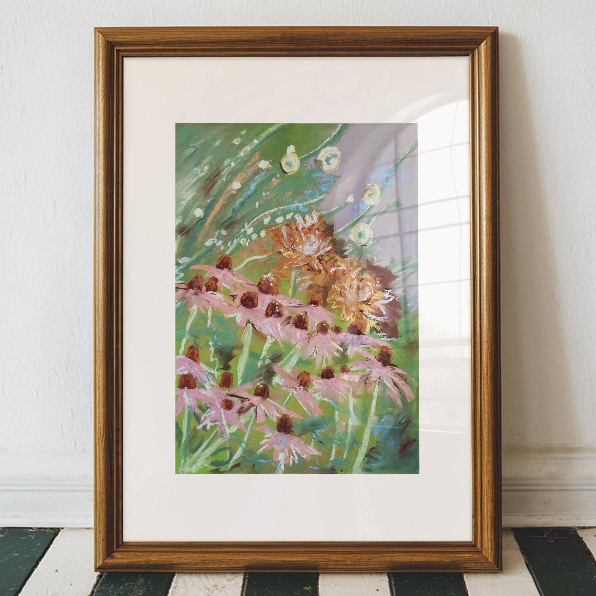 Coneflowers, Fine Art Giclée Print