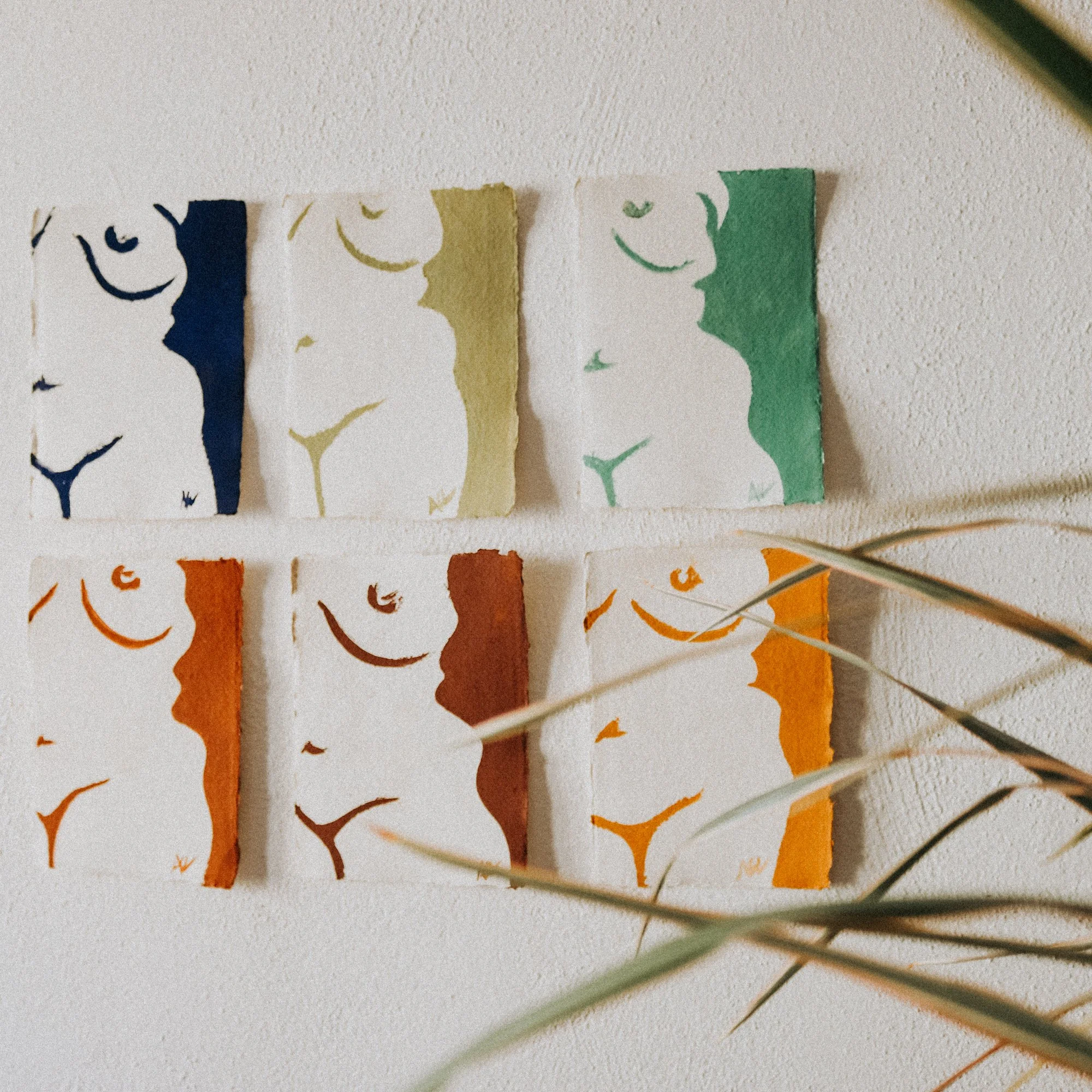 Art to Inbox Week XXII - Warm &amp; Cool Paintings on Paper + More