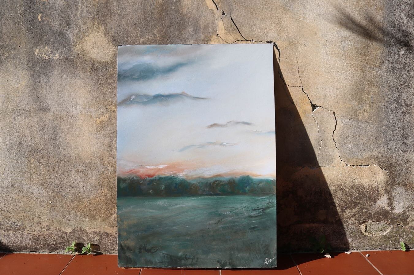Winter Skies &bull; Pastel paint on paper &bull; 

The third painting in my Provence series and next for testing canvas and paper prints! 

Bon vendredi &agrave; tous 🌿

#provenceart #provencepainting #averychesfineart #winterart #pastelart #provenc