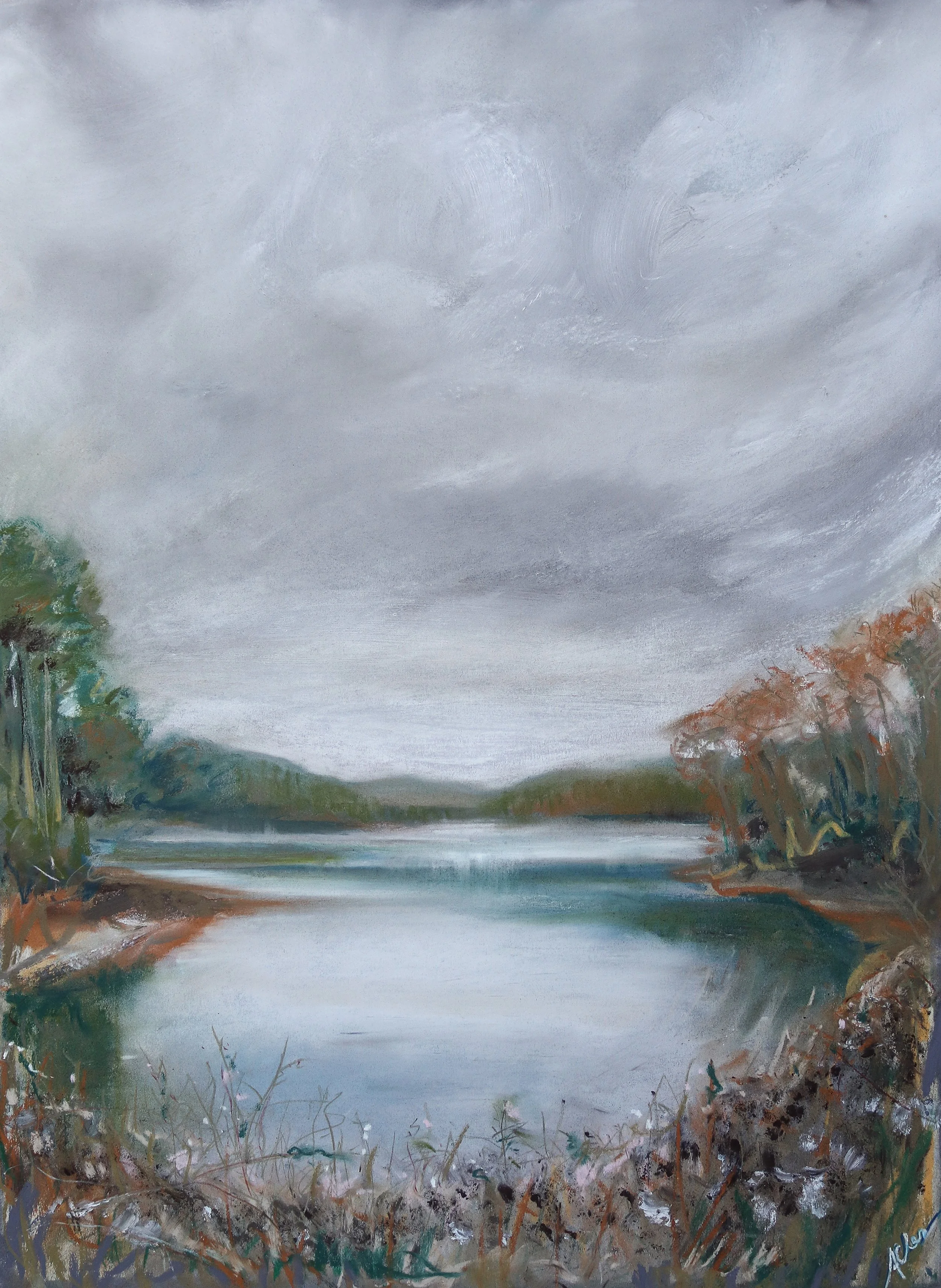 Kentucky in November, Pastel on Paper, 2024