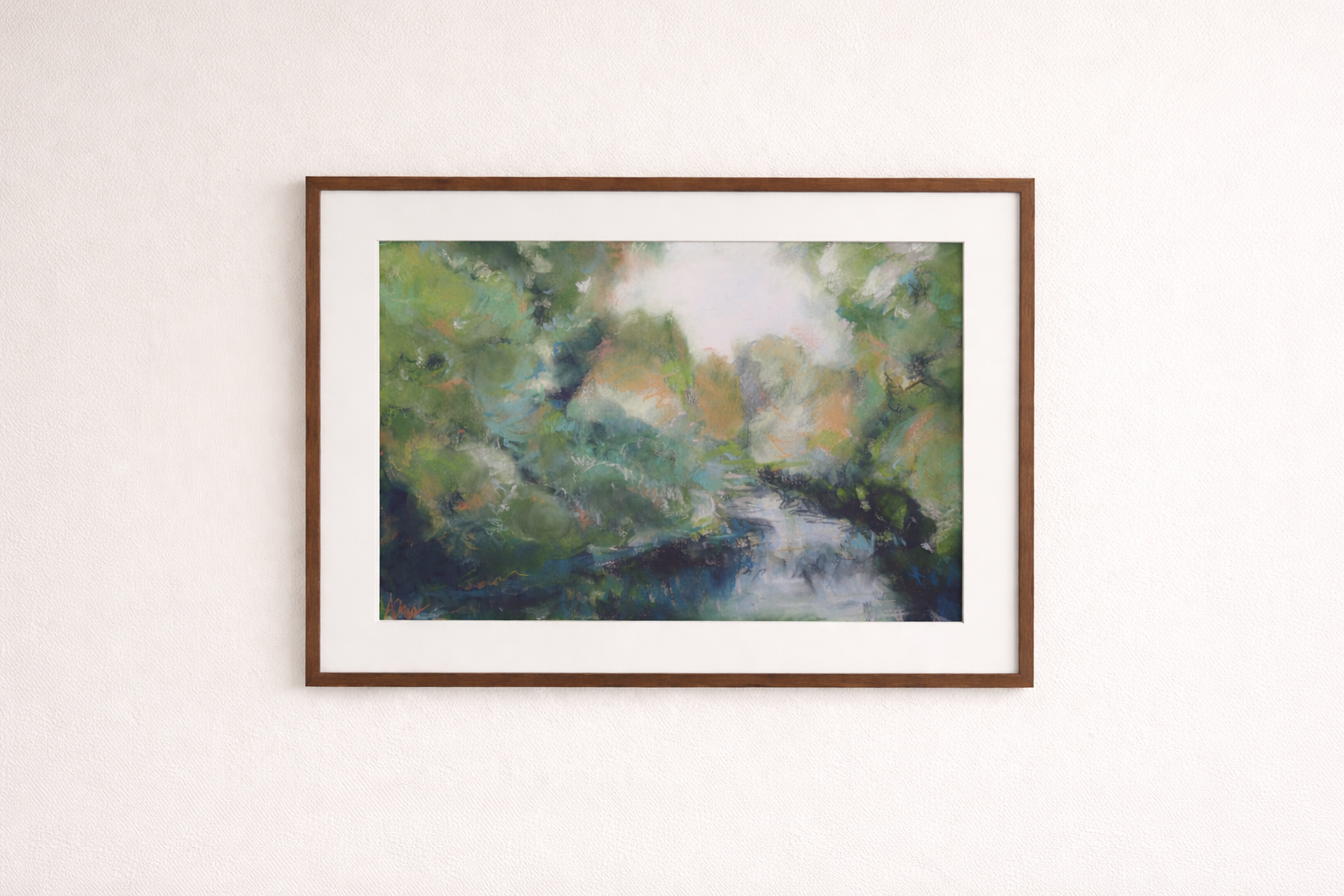 Imbolc Woodland Forest Stream Landscape Impressionist Art (2).png