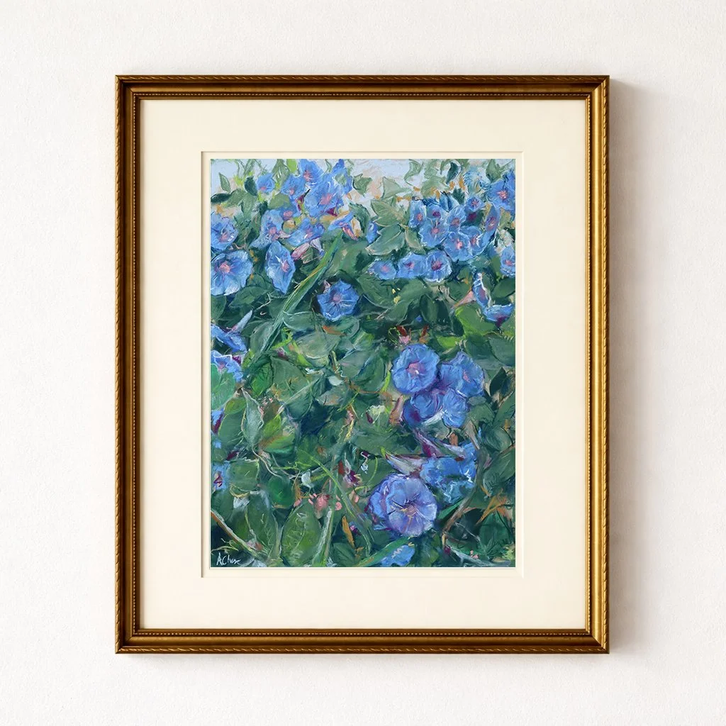 Lavendar Flower Print Spring Florals Art 1.jpg