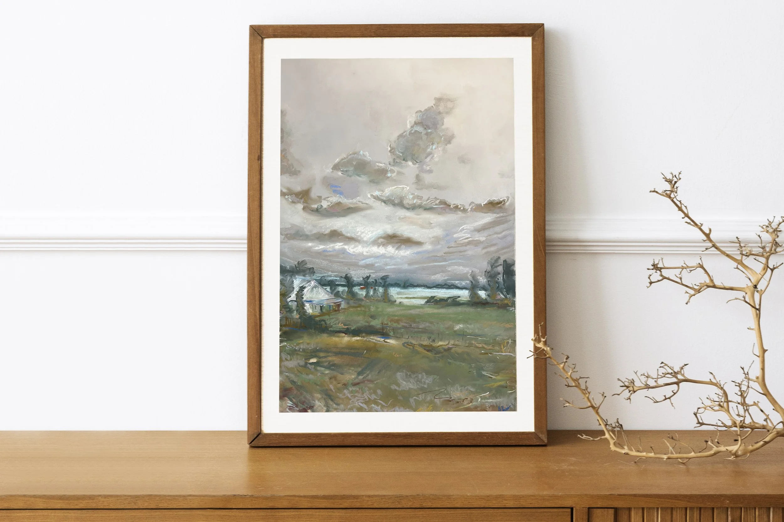 RIVER STORM, Fine Art Giclée Print