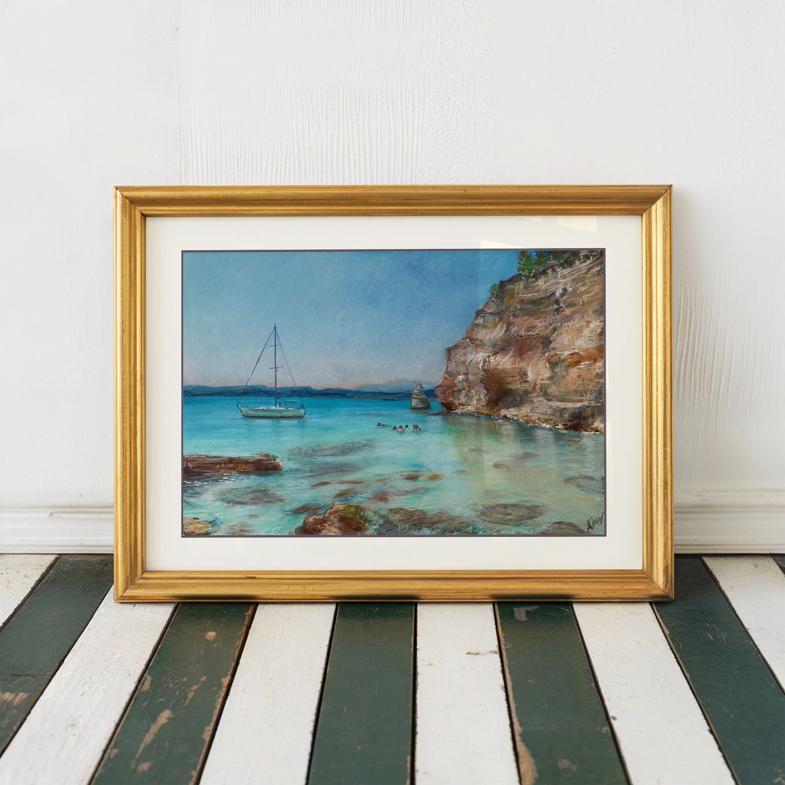 Frame Mock Up Image A4 Gold Wall Art Template Decor.jpg