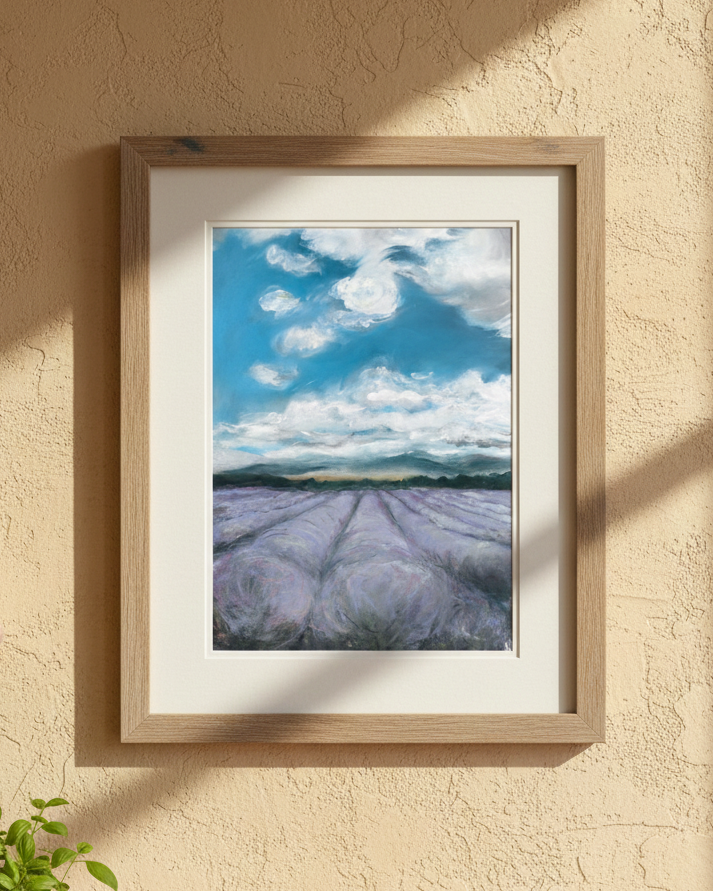 Lavender Fields Provence Art Print Gift Avery Ches