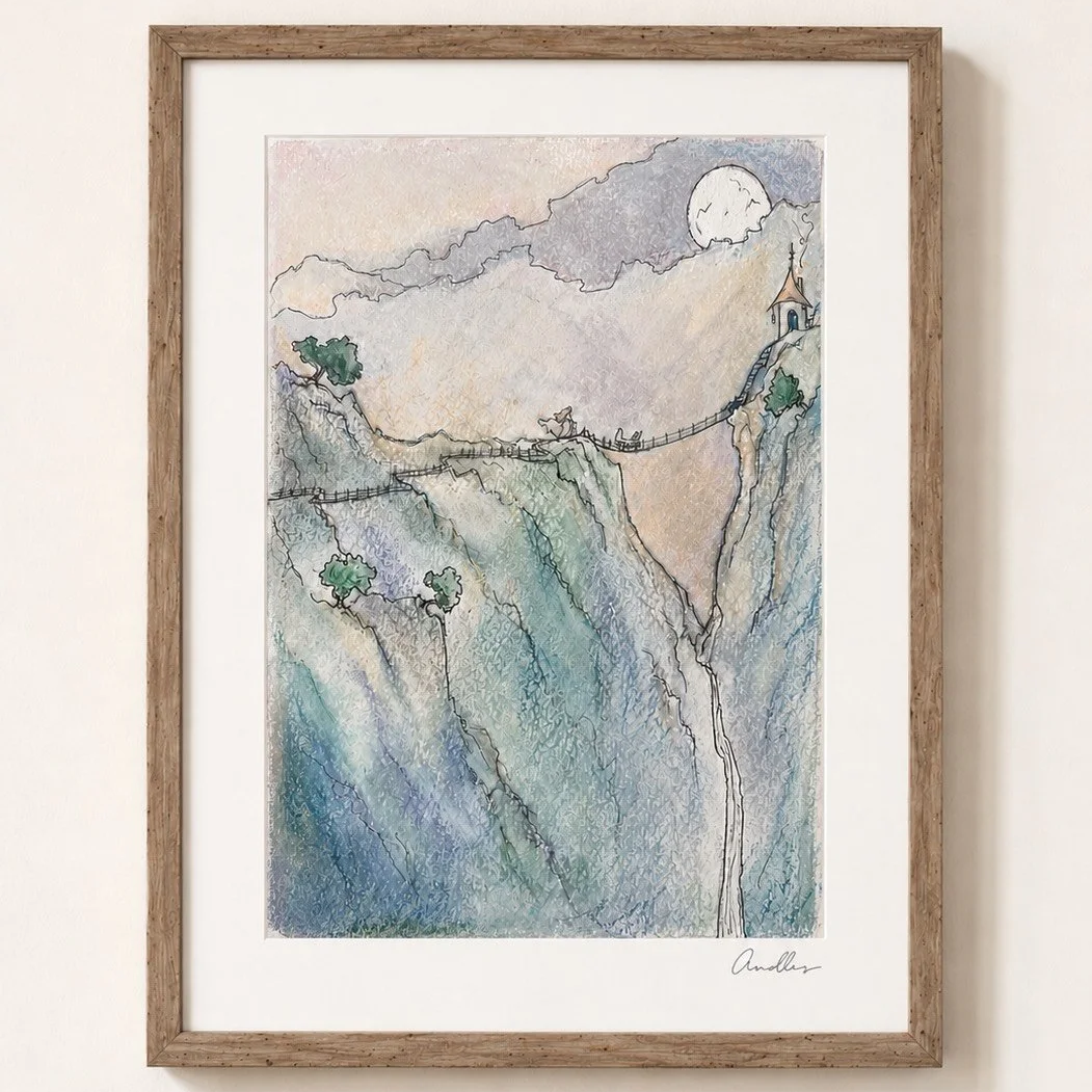 MOON WALK, Hand-Signed Limited Edition Art Print