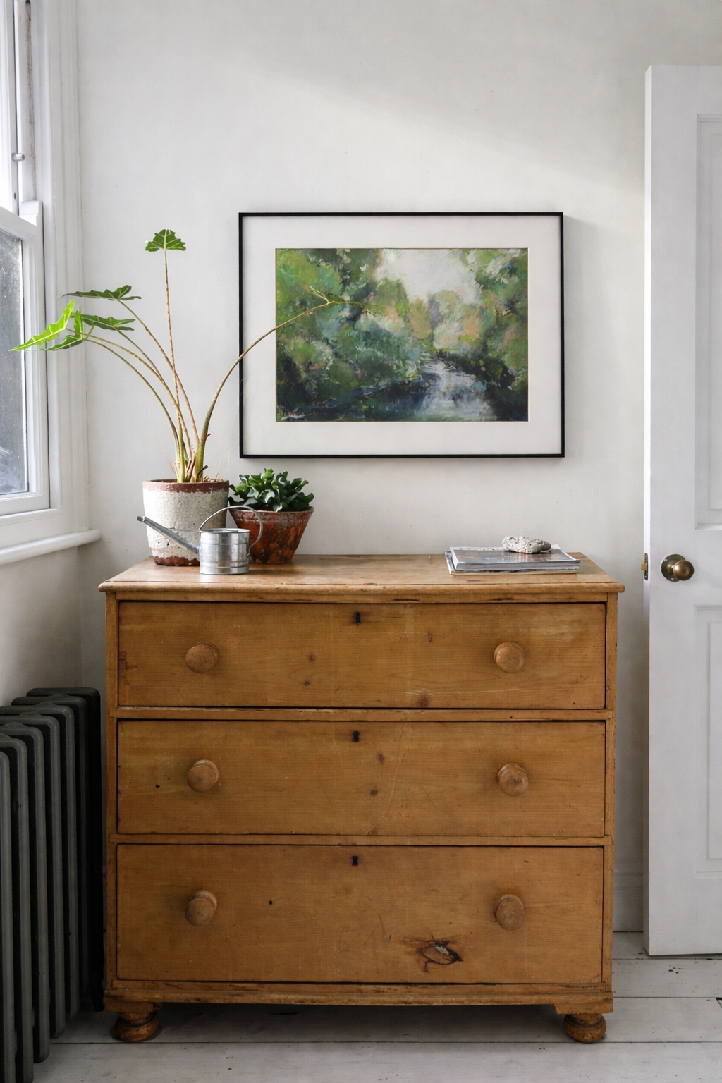 Serene woodlands art in city minimal design loft.png