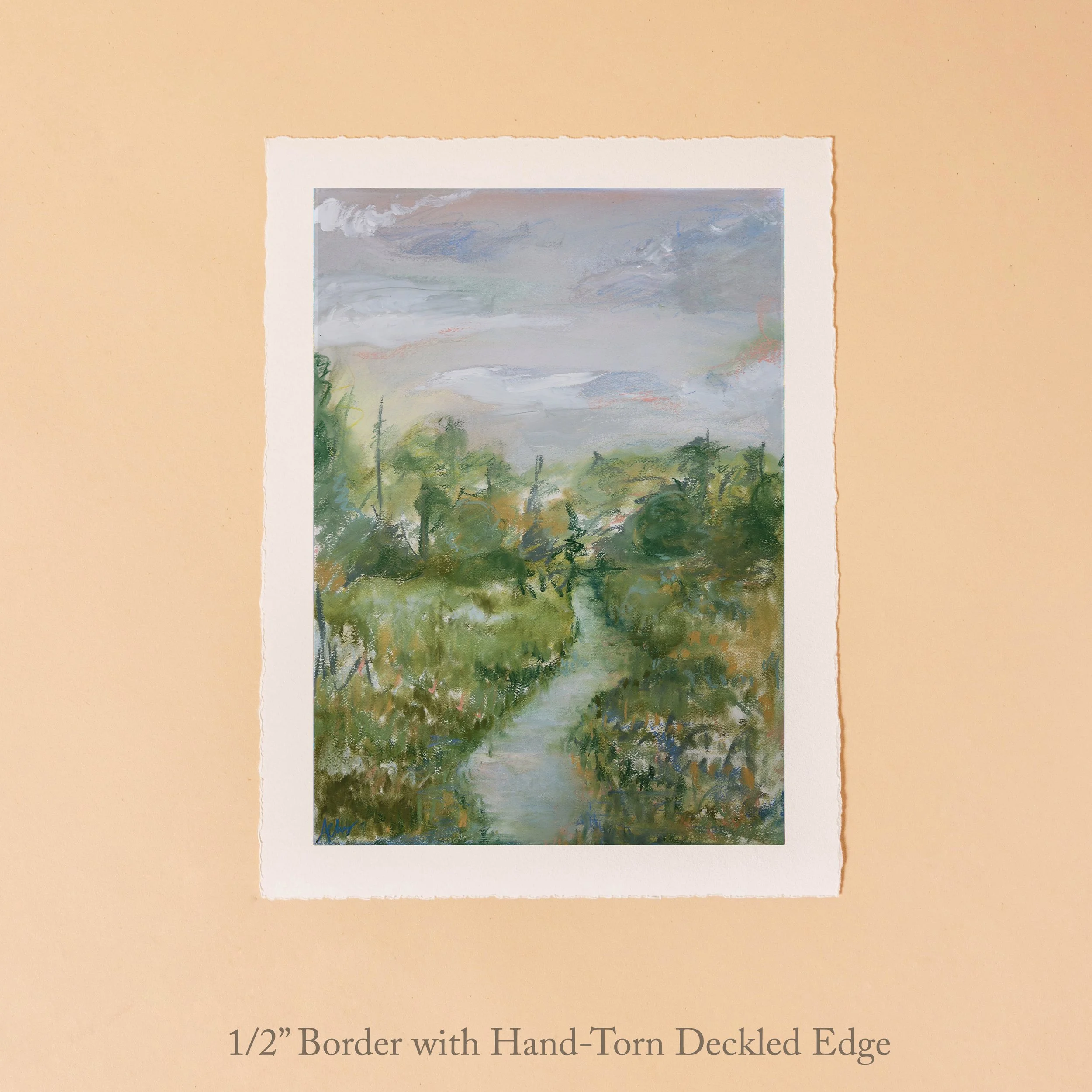 Acadiana Bayou - Art Print Southern Louisiana Landscape Paper.jpg