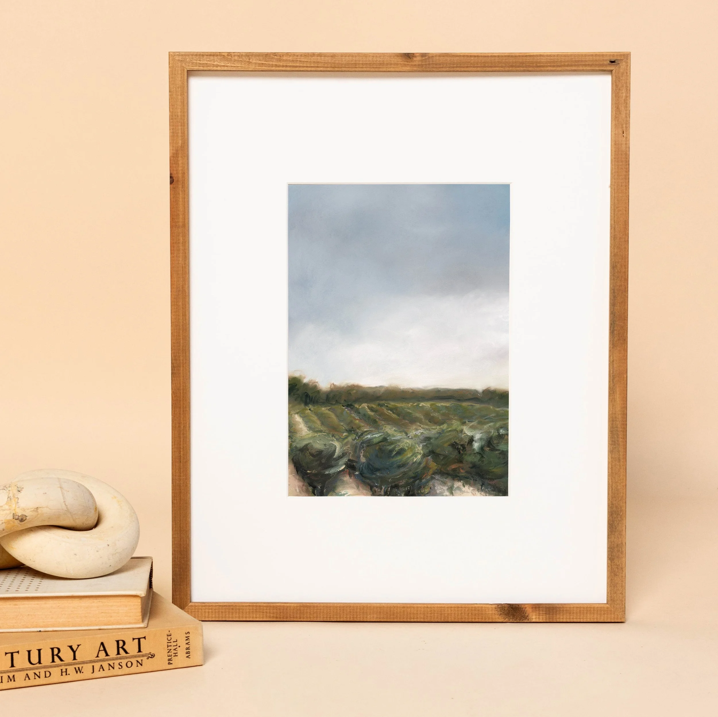 Storms over Vineyards Art Print