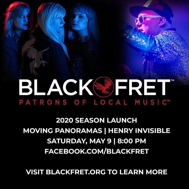 @blackfret will be streaming the launch of their 2020 listening season TONIGHT @ 8pm CST!! I&rsquo;ll be performing a few acoustic songs that I think you&rsquo;ll enjoy!! Moving Panoramas are RAD, too!! Then it&rsquo;s off to the ZOOM ZOOM ZOOM in Th