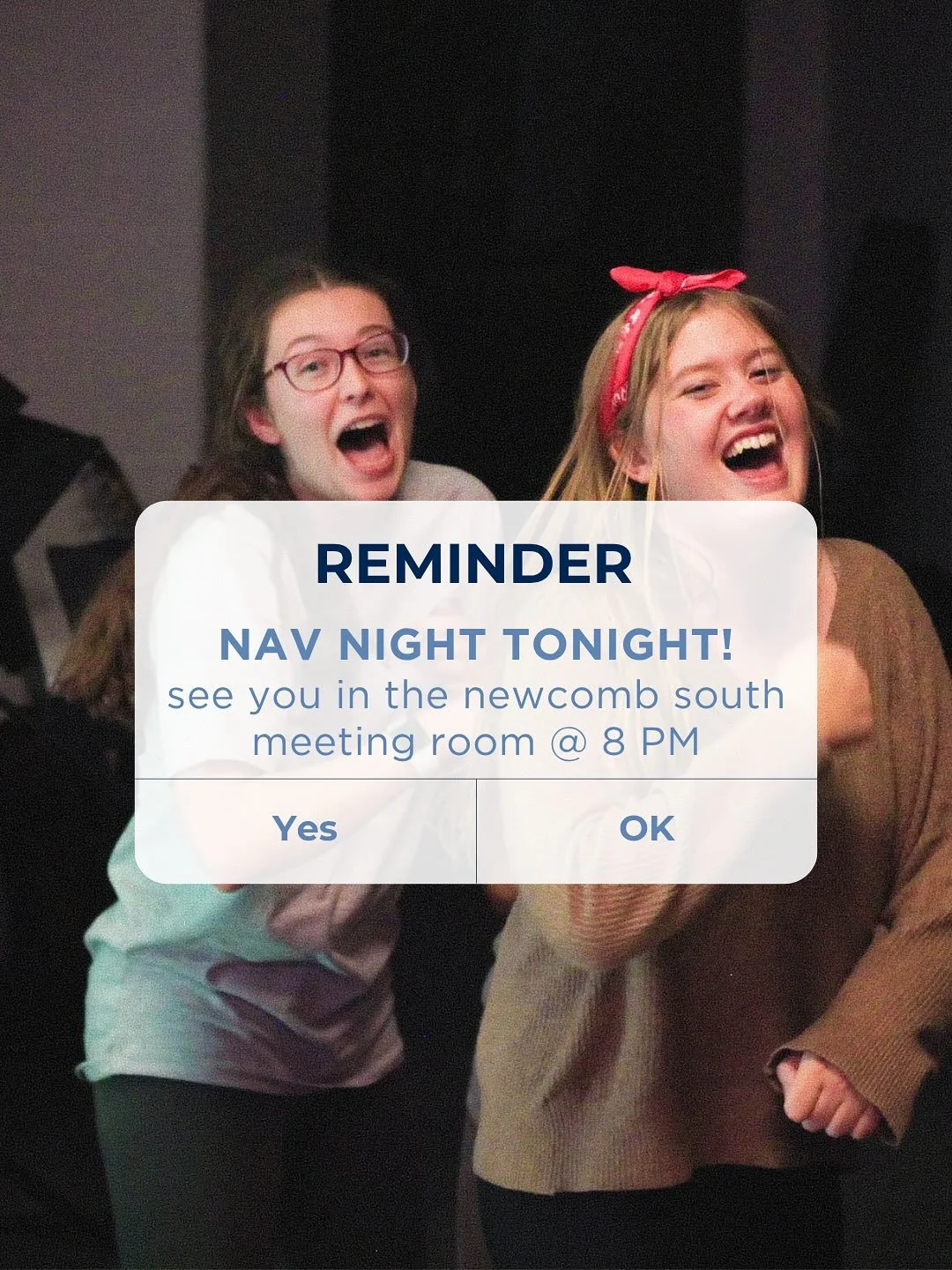 NAV NIGHT IS TONIGHT!! 🎉
See you at 8 PM in the Newcomb South meeting room, make sure to dust off your favorite Halloween costume for a chance to win some sweet prizes 👻🎃🍭