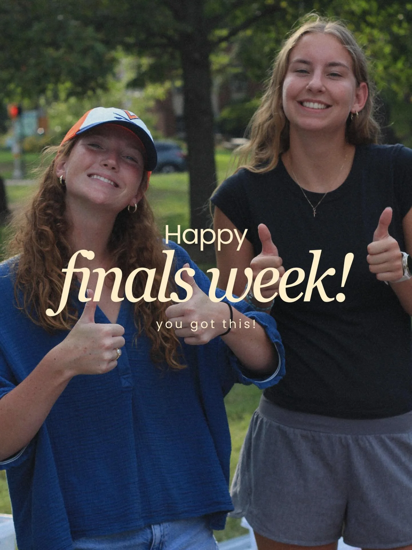 We are praying for you all as you take your final exams!!