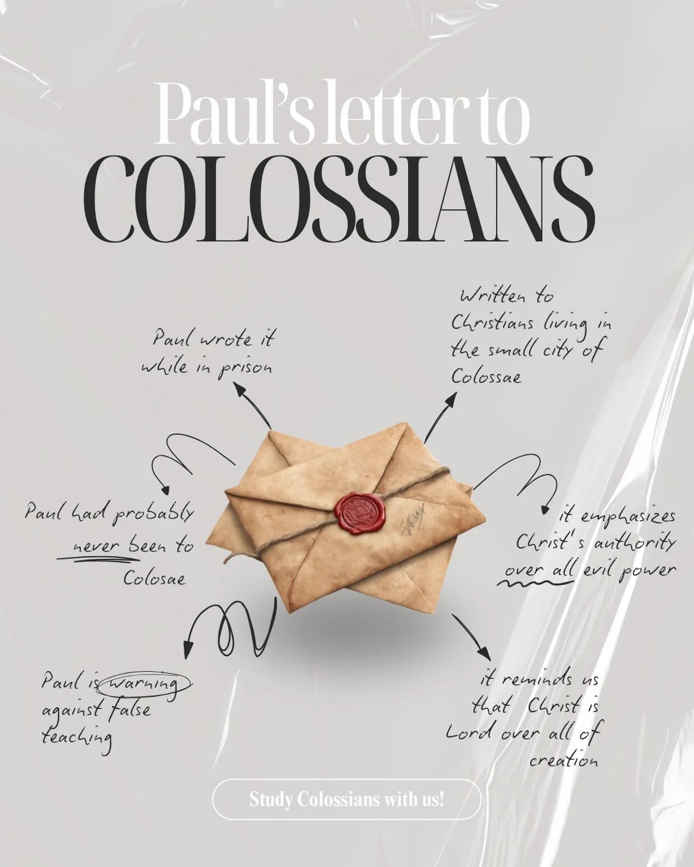 Here are a few helpful things to know as we go through the book of Colossians this semester! 

Not is a small group yet? Send us a DM to get connected or fill out the link in our bio!