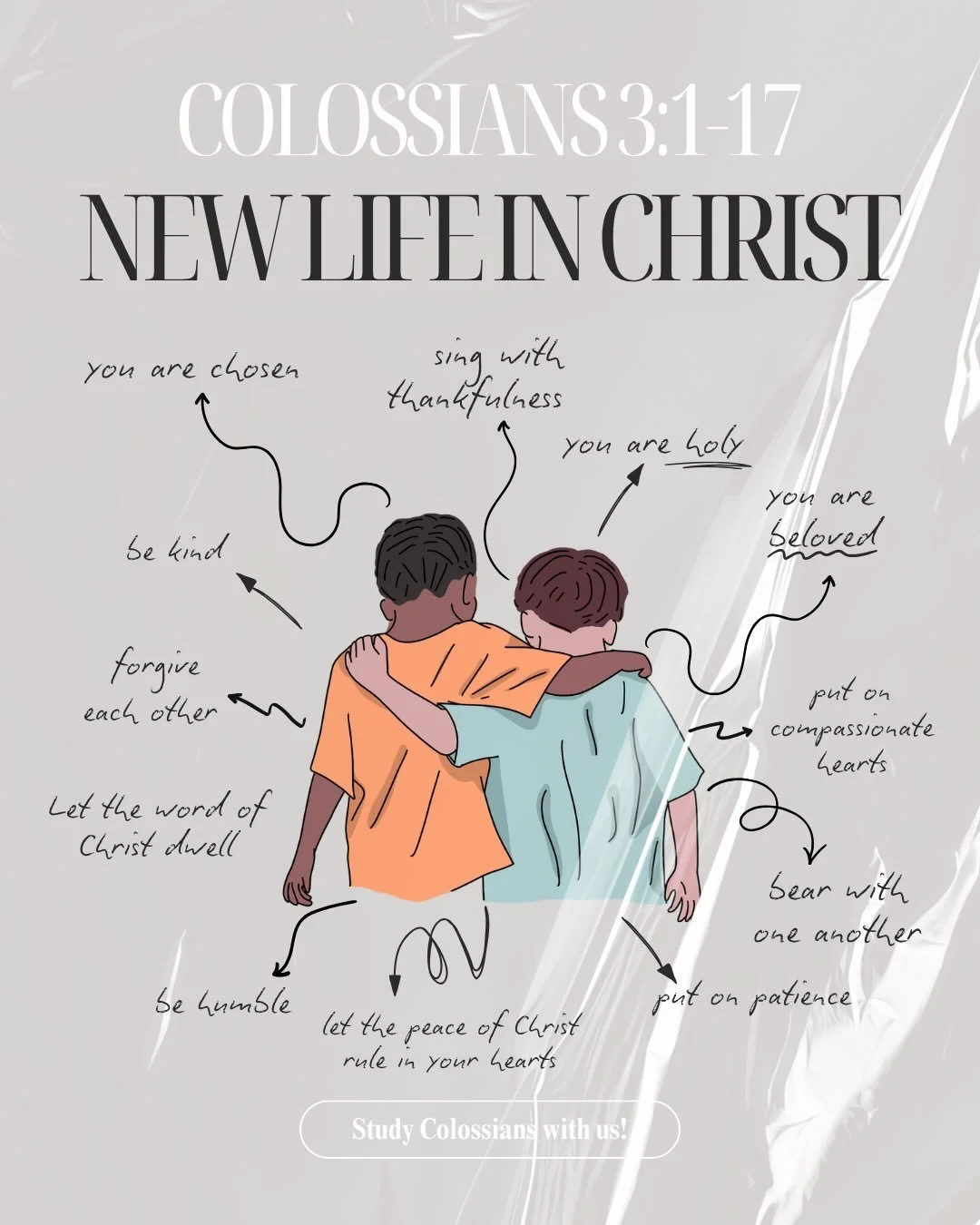 Colossians 3 tell us that as followers of Jesus we have been given a new life in Christ! Here are just some of the attributes of this new life! 

If you are interested in getting connected to a navigators small group send us a DM or fill out the form
