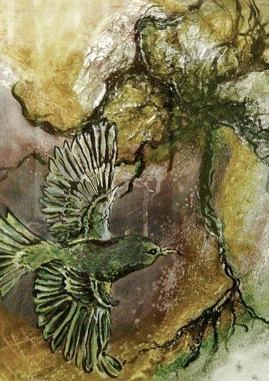 "algae sea" mixed media