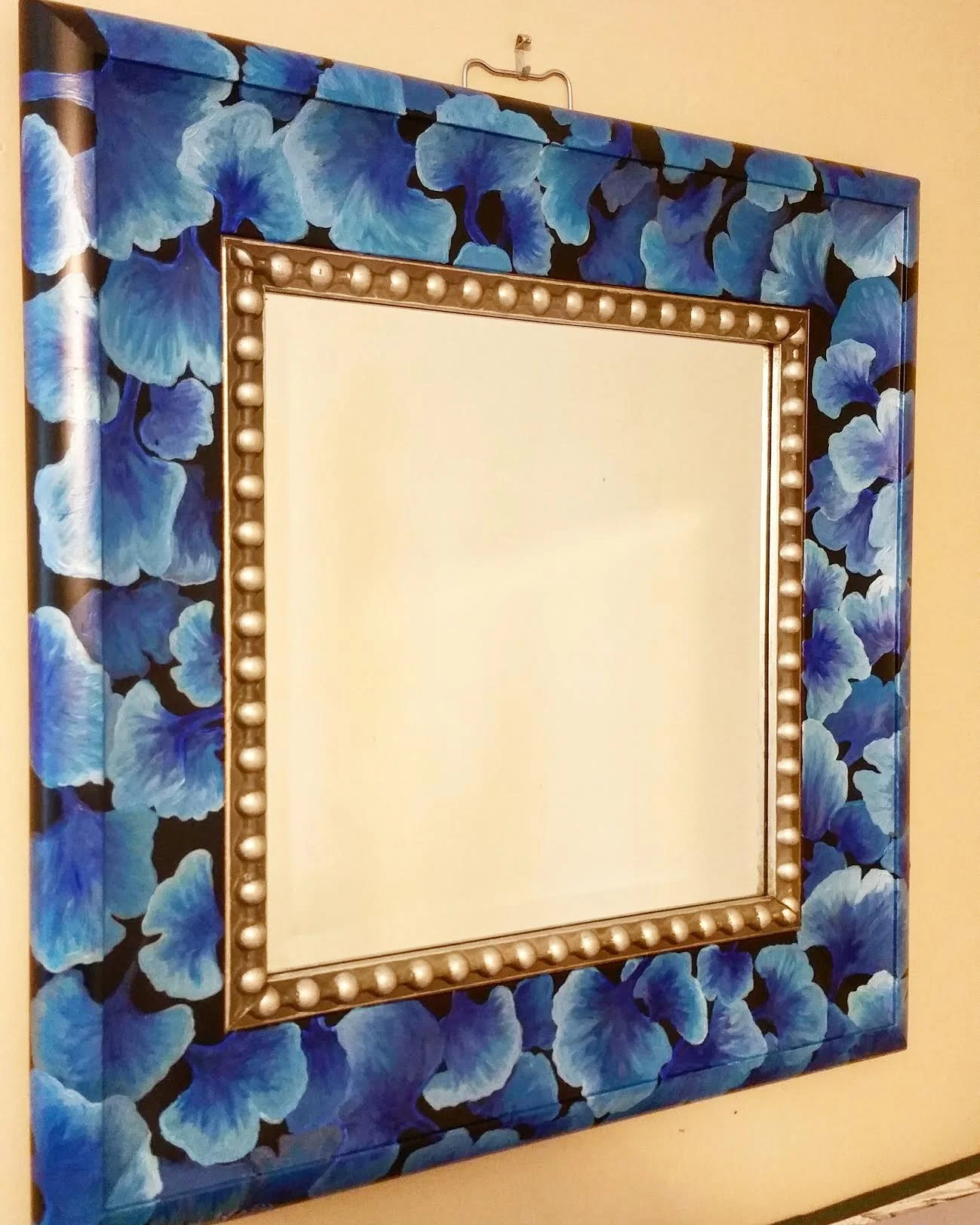 hand painted mirror frame